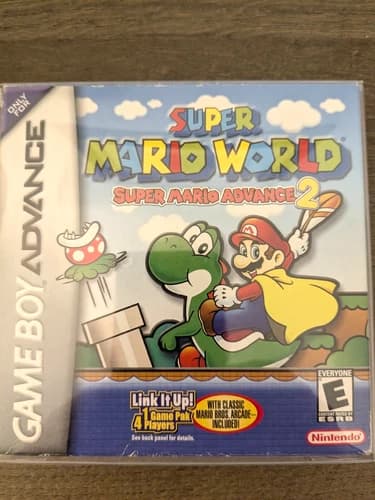 Super Mario World Super Mario Advance 2 (Game Boy Advance, 2002) CIB Rare