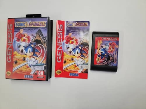 Sonic The Hedgehog Spinball (Complete) (Authentic) (Sega Genesis, 1993) PLS READ