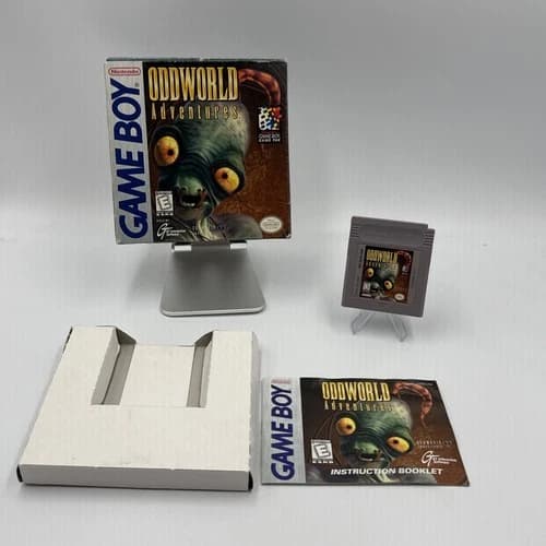 Oddworld Adventures (Nintendo Game Boy, 1998) CIB Tested & Working