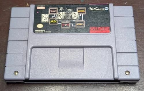 1996 SNES Williams Arcade's Greatest Hits Super Nintendo Cartridge *ONLY* Tested