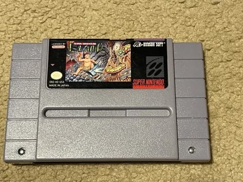 Super Adventure Island SNES Super Nintendo - Tested works authentic