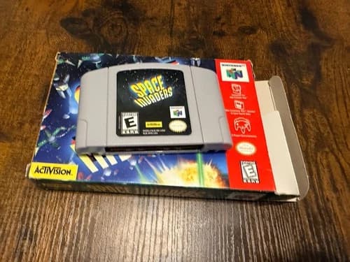 Space Invaders (Nintendo 64 N64) Complete - Tested - Authentic Game And Box Only