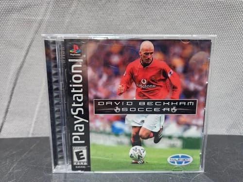 David Beckham Soccer Sony PlayStation 1, 2002 PS1 Black Label Complete