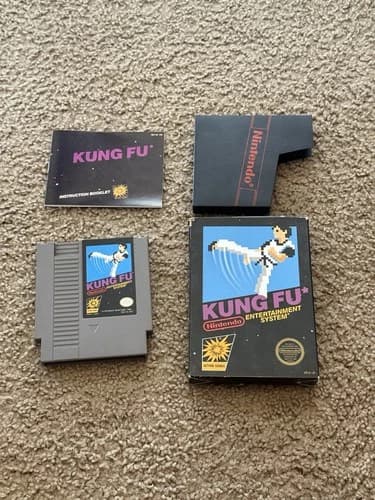 Kung Fu (Nintendo NES, 1985) CIB Complete Good Condition