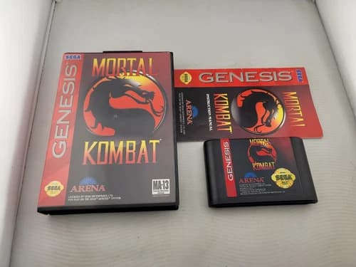 Mortal Kombat Sega Genesis Complete In Box CIB Great Shape