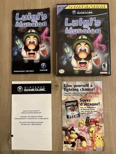 Luigi's Mansion - Player's Choice (Nintendo GameCube, 2003) CIB Tested Working