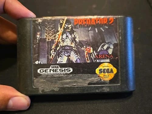 Predator 2 Sega Genesis 1992 Authentic Game Cartridge With Chip Pictures