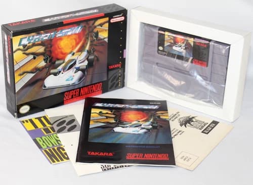 Cyber-Spin SNES Super Nintendo Complete CIB! GREAT CONDITION w/ RARE REG CARD!