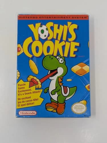 Yoshi's Cookie (Nintendo Entertainment System, 1993) - Cib Near Minty Condition