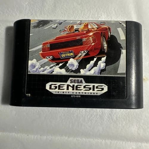 OutRun (Sega Genesis, 1991) Loose Copy - Authentic Tested Works