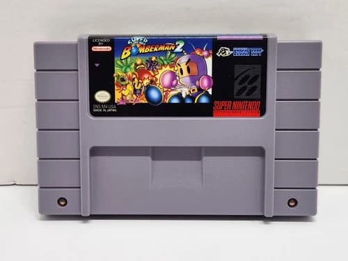 Super Bomberman 2 SNES Super Nintendo Cartridge Authentic Tested