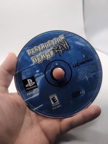 Destruction Derby Raw PlayStation 1 PS1 Disc Only Scratch Free