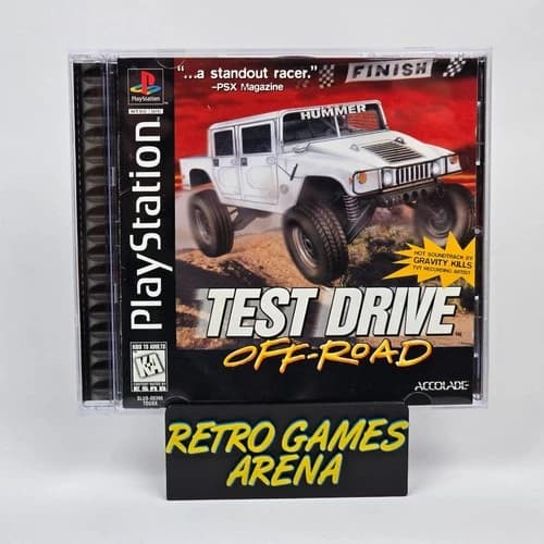 Test Drive Off-Road (PlayStation 1 PS1) Black Label CIB COMPLETE