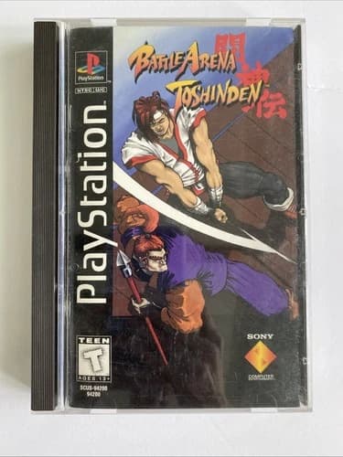PlayStation PS1 Battle Arena Toshinden Long Box Complete with Manual