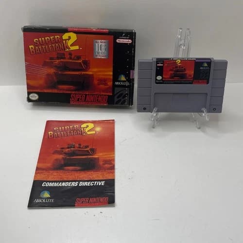 Super Battletank 2 SNES (Super Nintendo, 1994) Complete W/ Manual