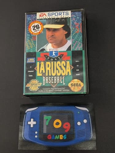 Tony La Russa Baseball (Sega Genesis, 1993) CIB COMPLETE
