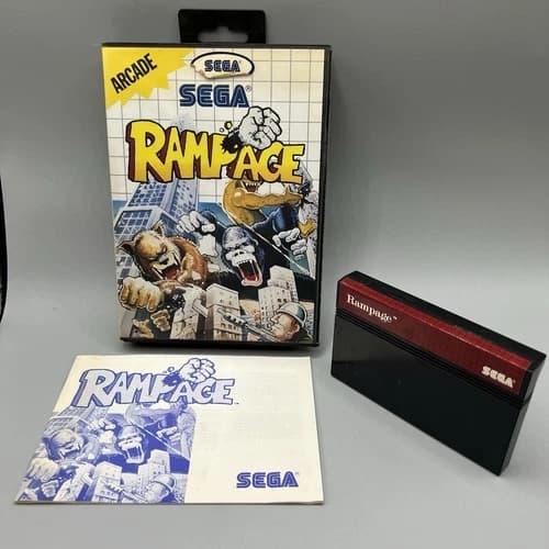 Sega Master System | RAMPAGE | Complete with Manual