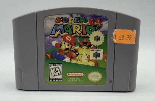 Super Mario 64 (Nintendo 64 N64, 1999) Cart Only Tested Working Authentic