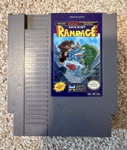 Rampage Nintendo NES Game Cartridge Only Excellent Condition!