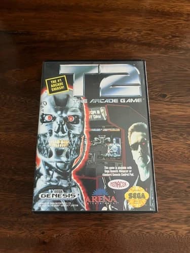 Sega Genesis Terminator 2 T2 The Arcade Game Complete In Box