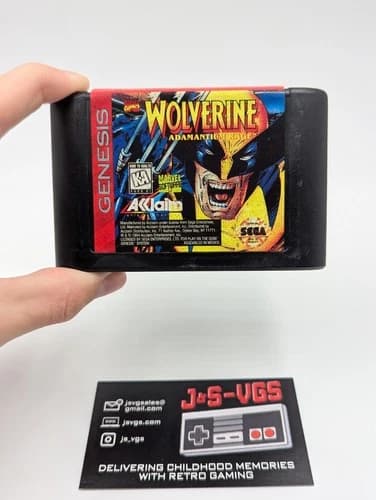 Sega Genesis Wolverine Adamantium Rage Game Cartridge Only Tested Working