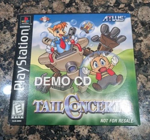 Tail Concerto Demo Sony PlayStation PS1 - Open, Nice Disc