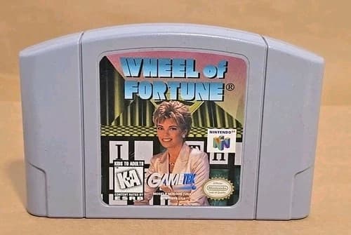 Wheel of Fortune Nintendo 64 N64 Game - Authentic - Very Clean Label - Tested