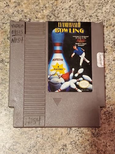 Championship Bowling NES, Old Movie Rental (H2)