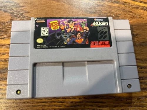 Justice League Task Force (Super Nintendo, 1995) Authentic&Tested SNES Cart Only