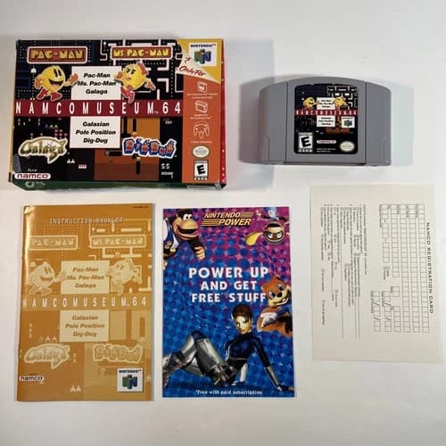 Namco Museum 64 Nintendo N64 Complete CIB Cartridge