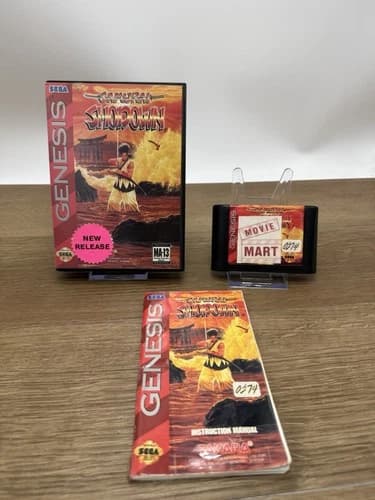SEGA GENESIS SAMURAI SHODOWN - COMPLETE (TESTED & WORKING)
