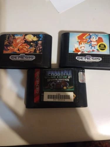 3 SEGA Games the Beached surfer Dude! Sonic 2 SEGA Genesis games
