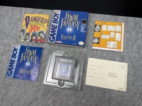 Final Fantasy Legend 2 Gameboy CIB Plus manual map and mail-in Reg insert