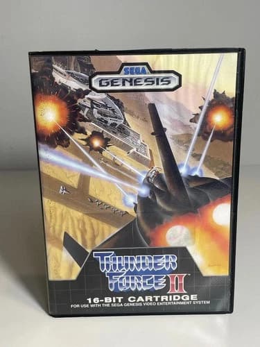 Thunder Force II SEGA Genesis Complete Authentic