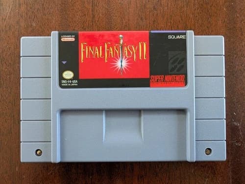 Final Fantasy II 2 IV 4*Authentic* SNES Super Nintendo Cart Only