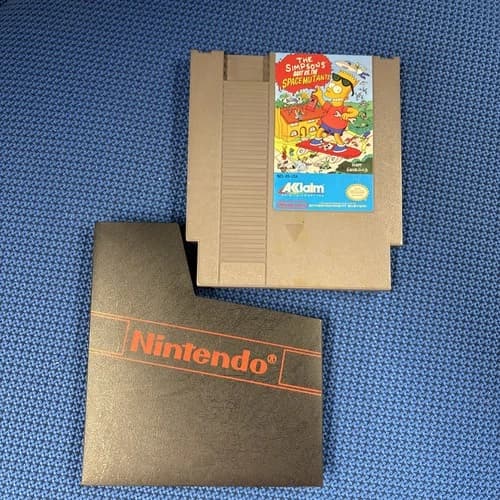 The Simpsons Bart vs the Space Mutants Nintendo NES Cartridge TESTED