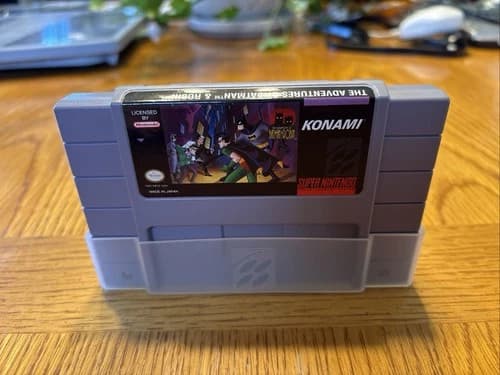 SNES Super Nintendo The Adventures of Batman and Robin Game Cartridge Konami