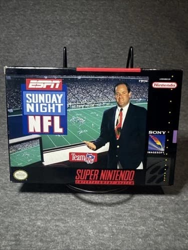 ESPN Sunday Night NFL Super Nintendo Entertainment System SNES CIB 6