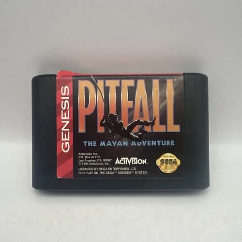 Pitfall: The Mayan Adventure (SEGA Genesis, 1994) Game Cartridge SEGA