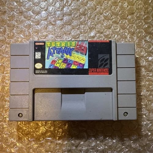 Tetris Attack (Super Nintendo, 1996) SNES Authentic Cartridge Tested & Working