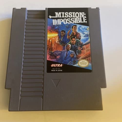 Nintendo NES Mission: Impossible Tested & Working Authentic 1990 Cart