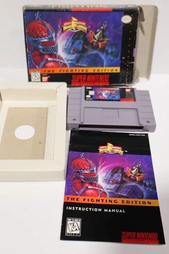 Mighty Morphin Power Rangers Fighting Edition (Super Nintendo SNES) Complete CIB