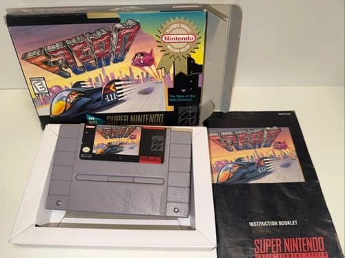 F-Zero SNES Super Nintendo Game CIB Complete