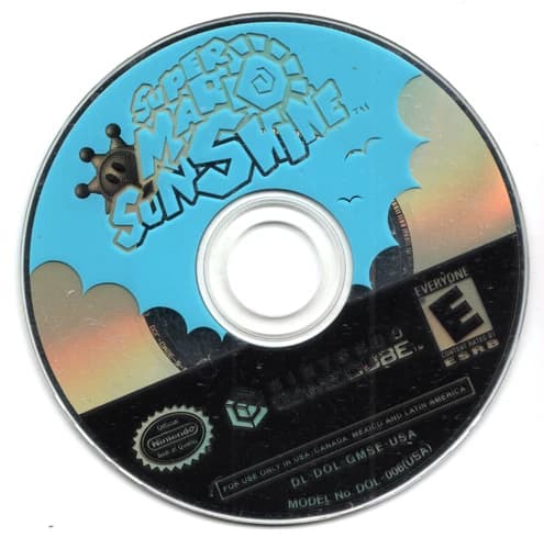 Super Mario Sunshine (Nintendo GameCube) Disc Only Tested Working With Scratches