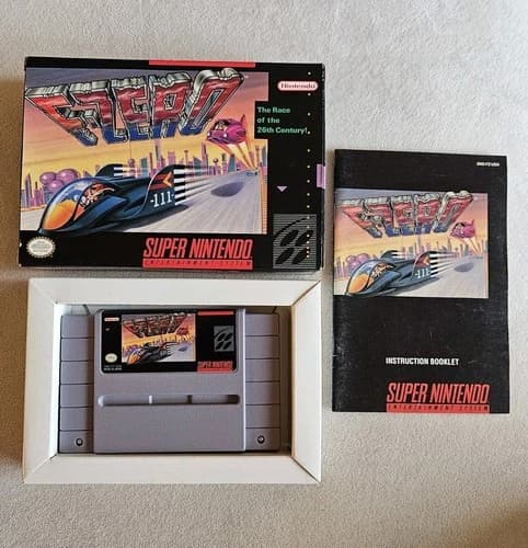 F-ZERO SNES SUPER NINTENDO COMPLETE IN BOX