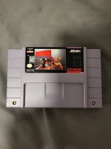 Foreman for Real (SNES, 1995) -- Cartridge Only -- Authentic & Tested!