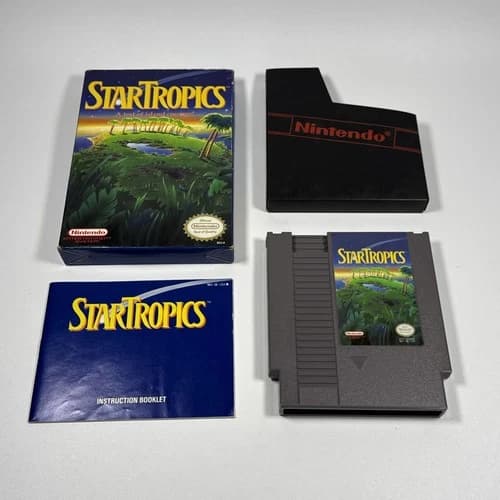 StarTropics (Nintendo Entertainment System NES) Star Tropics Complete in Box CIB