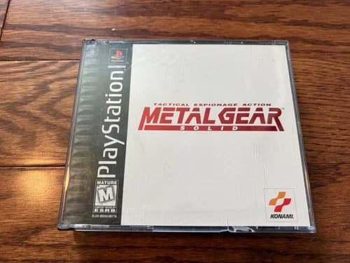 Metal Gear Solid Sony PlayStation PS1 1999 Black Label Manual Complete CIB