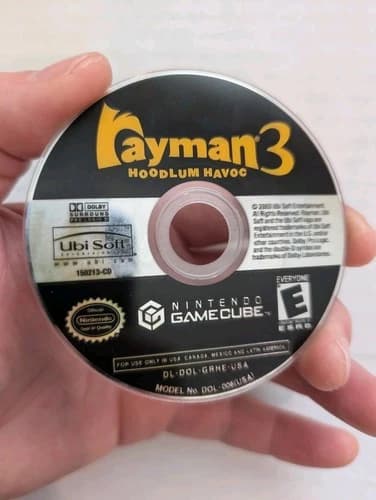 Rayman 3: Hoodlum Havoc (Nintendo GameCube, 2003) Loose Disc only Tested