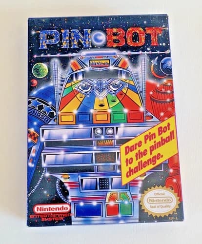 Pinbot (Nintendo Entertainment System 1990) NES- CIB Pin Bot